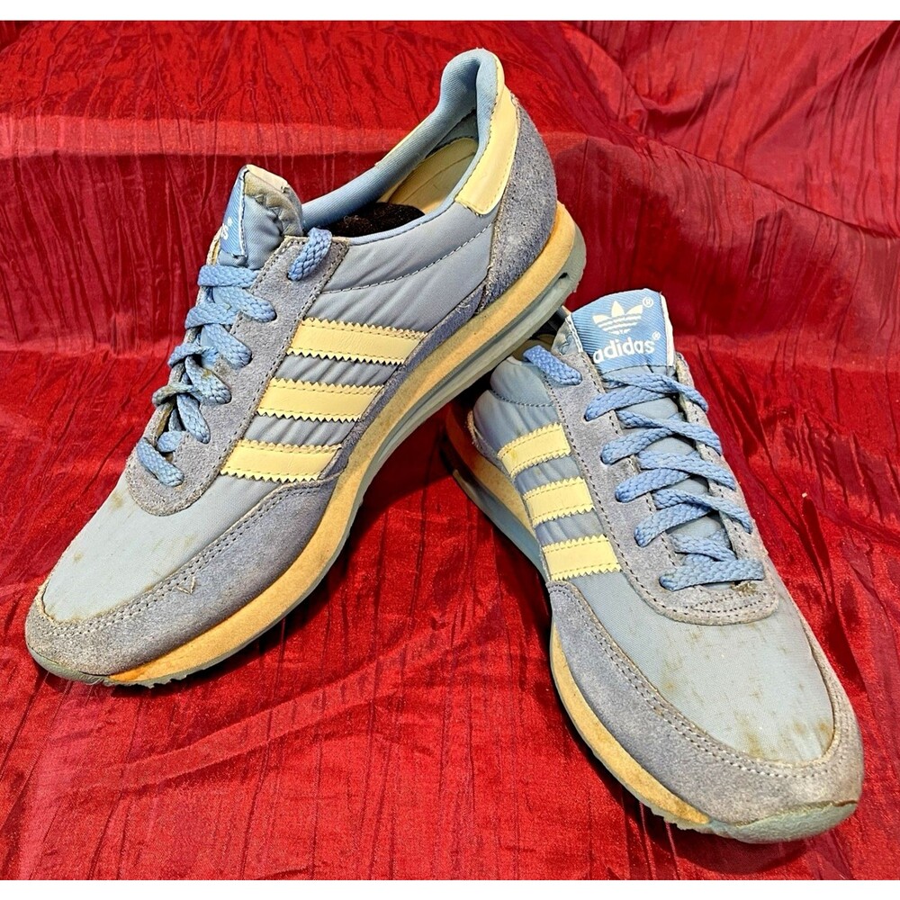 Womens Adidas Cloud 3 Stripe Blue Running Athletic Shoes # 118302.7 sz 11
